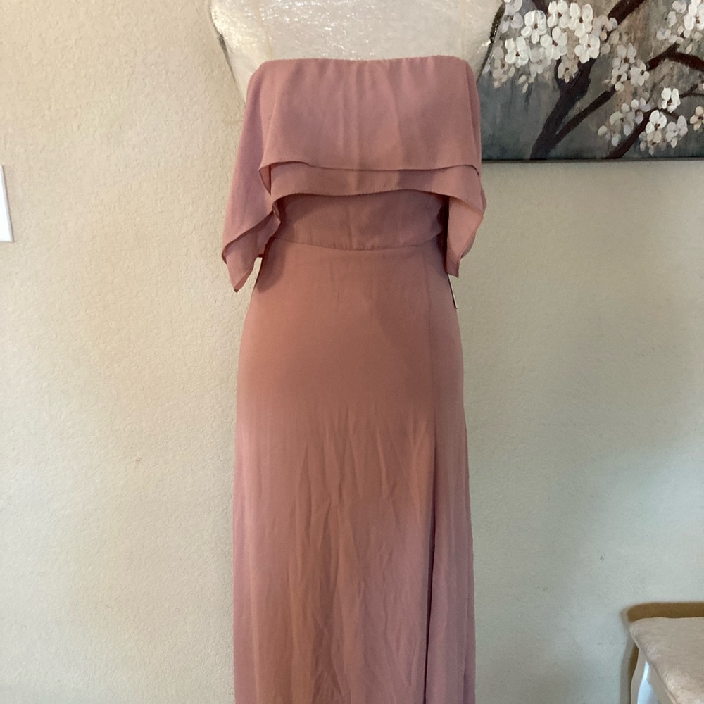 Pink off the Shoulder Formal Dress